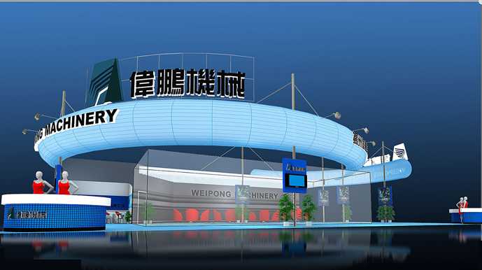 展会设计平面，四点合格